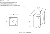 Бра Crystal Lux CLT 022W2 BL-GO 4000K