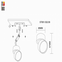 Точечный светильник St651 ST651.532.09