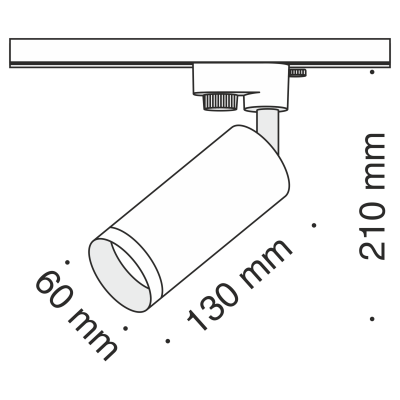 Трековый светильник Maytoni TR004-1-GU10-RG
