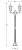 Наземный фонарь ASTORIA 2M 91408MA Gb ромб Наземный фонарь ASTORIA 2M 91408MA Gb ромб