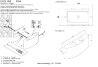 Влагозащищенный светильник Crystal Lux CLT 023W2 DG