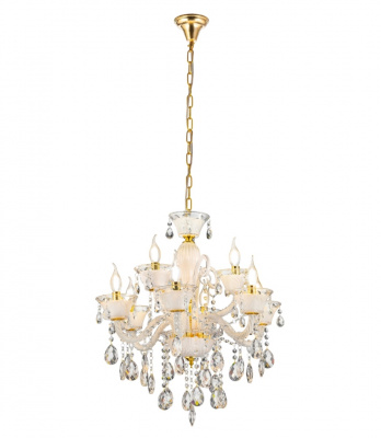 Хрустальная подвесная люстра Lumina Deco Eliza LDP 7028-6+3 WT