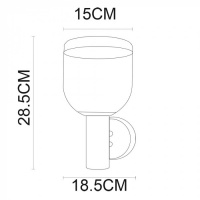 Настенный фонарь уличный Inchino A8163AL-1SS