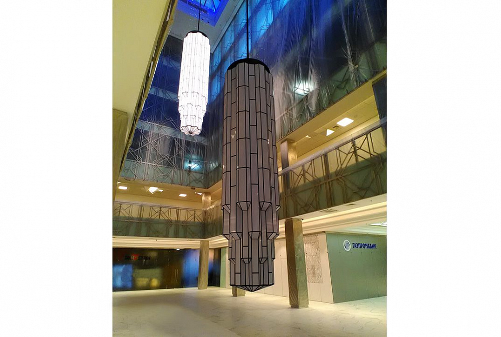 Лебедки для люстр весом 1000 кг – Бизнес-центр FORT TOWER, г.Санкт-Петербург