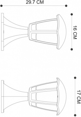 Наземный фонарь Enif A6064FN-1BK