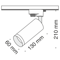 Трековый светильник Maytoni TR004-1-GU10-CH