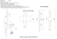 Бра Crystal Lux CARTA AP6W LED GREEN/BRASS