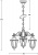 Уличный светильник подвесной PETERSBURG M 79870M/3 Gb