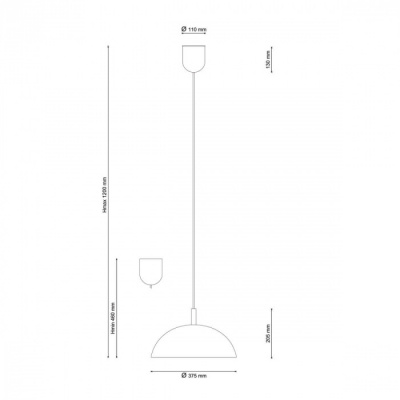 Подвесной светильник Palla Palla 1090.1 bianco