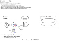 Светильник потолочный Crystal Lux CLT 523C170 WH