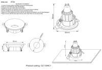 Светильник встраиваемый Crystal Lux CLT 004C1 WH